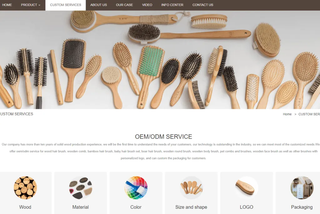 BoomHome Custom Hair Brush Manufacturer